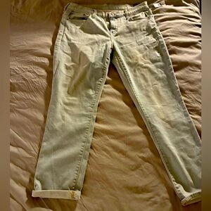 GAP Women's Light Olive Ankle Jeans